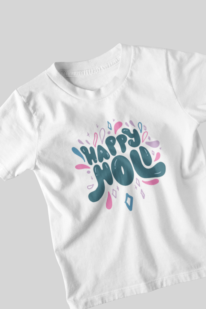 Happy Holi T-Shirt For Boy - WowWaves - 3