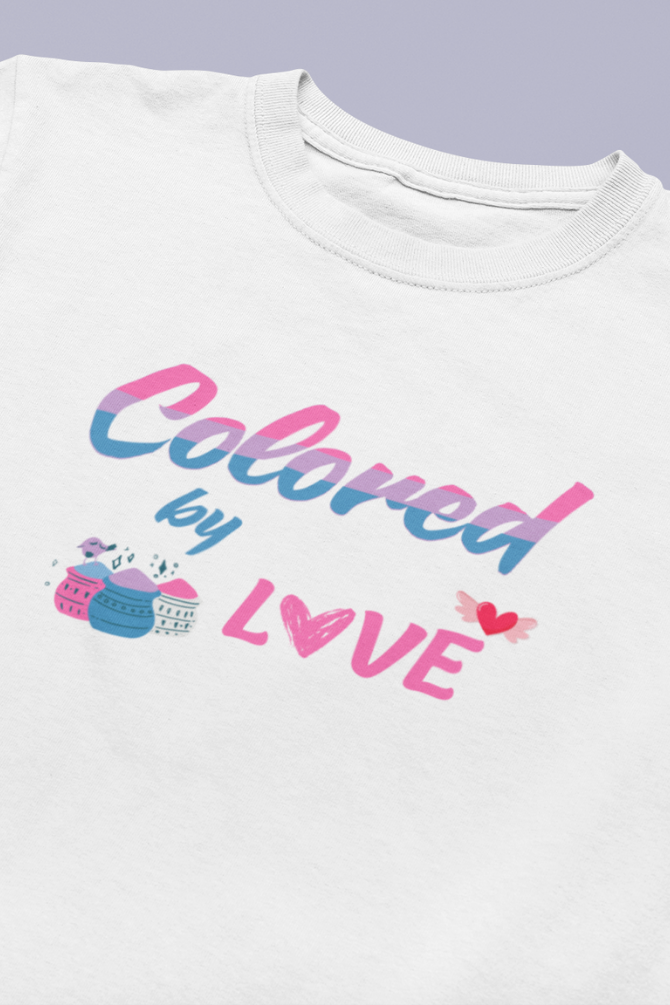 Colored By Love. Holi T-Shirt For Boy - WowWaves - 1