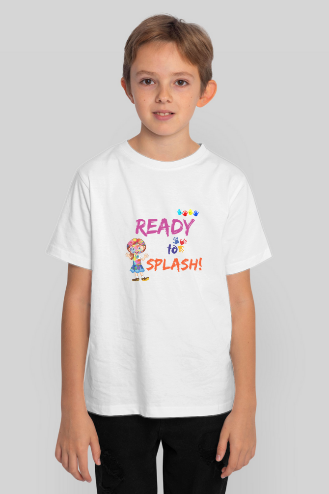 Ready To Splash! Holi T-Shirt For Boy - WowWaves - 4