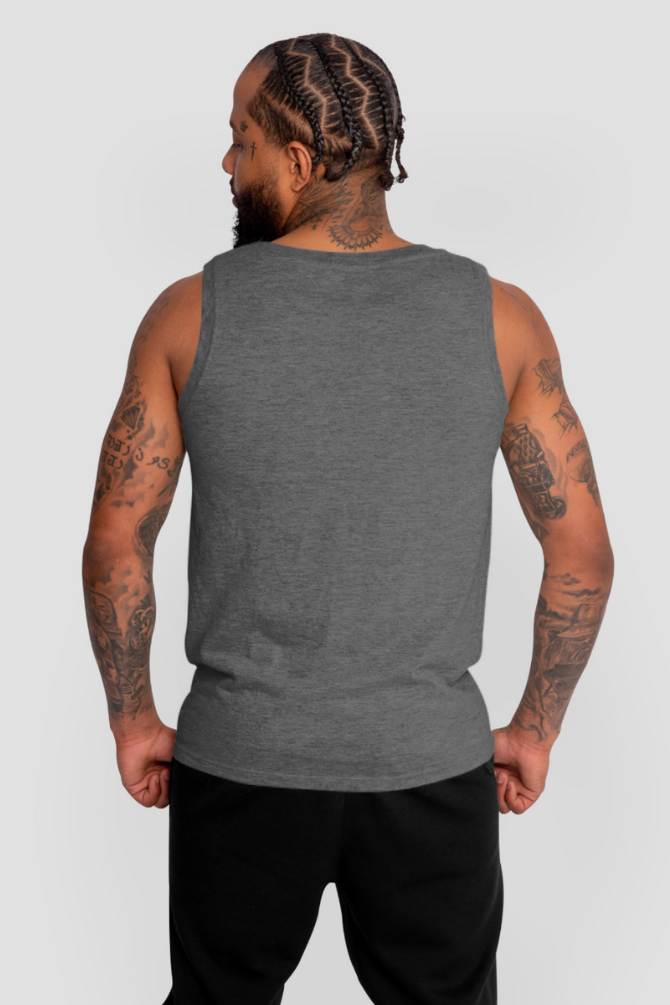 Charcoal Melange Vest For Men - WowWaves - 6