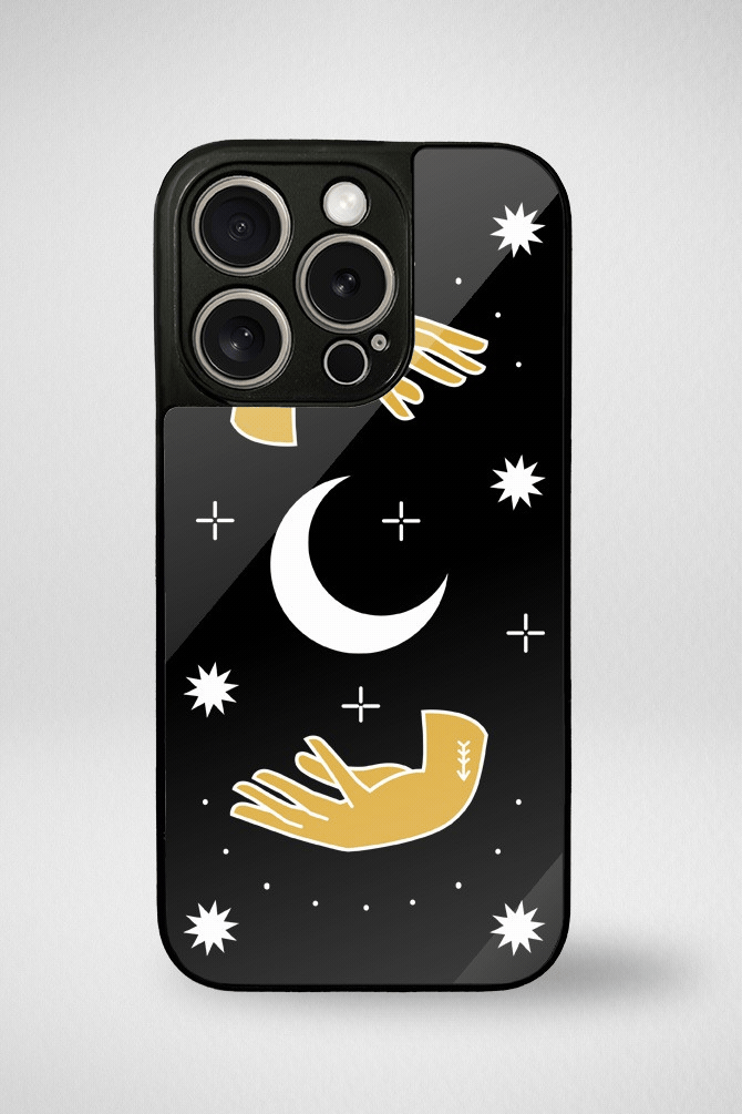 Mystic hands Glass Mobile Case - iPhone, Samsung & OnePlus -1
