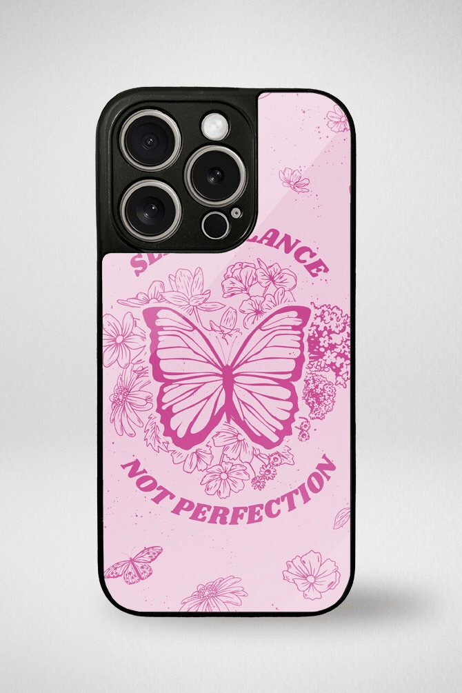 Inspirational butterfly Glass Mobile Case - iPhone, Samsung & OnePlus -1