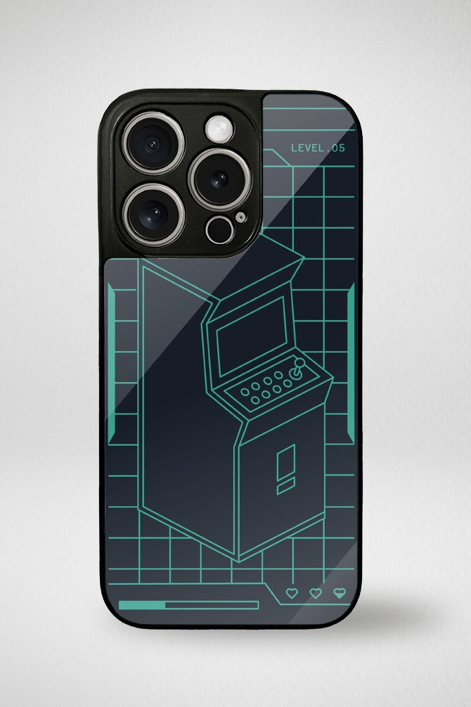 Dark vaporwave gaming Glass Mobile Case - iPhone, Samsung & OnePlus -1