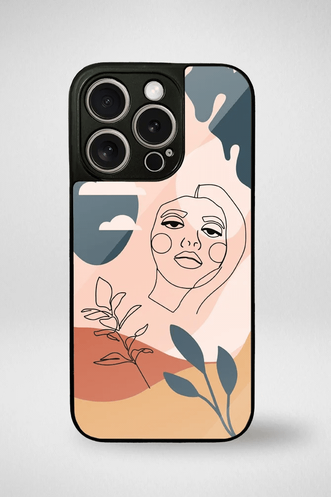 Nature women Glass Mobile Case - iPhone, Samsung & OnePlus -1