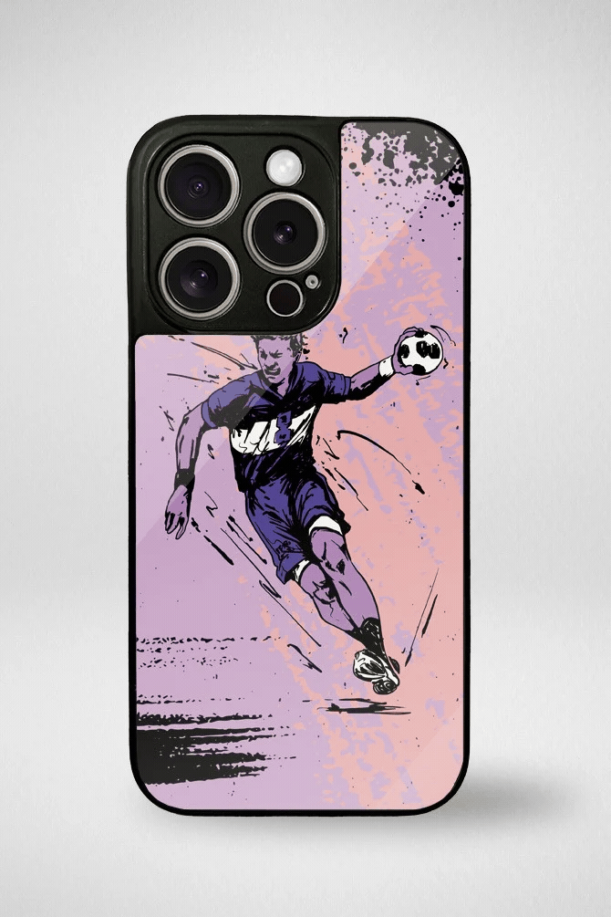 Handball Glass Mobile Case - iPhone, Samsung & OnePlus -1
