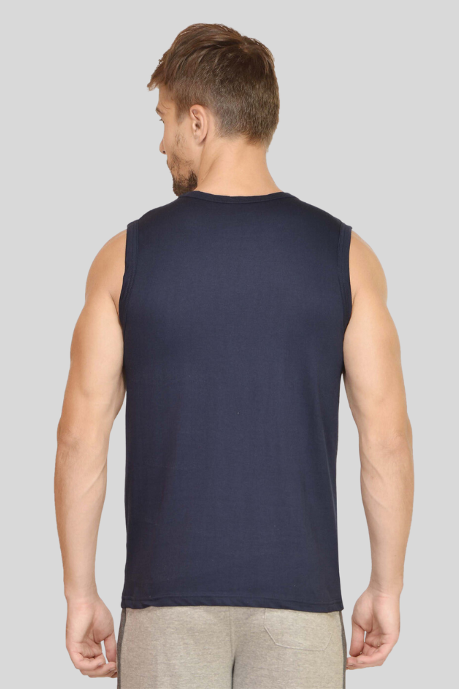 Navy Blue Vest For Men - WowWaves - 8