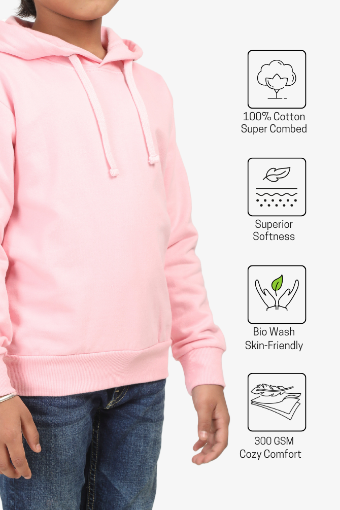 Baby Pink Hoodie For Boy - WowWaves - 5