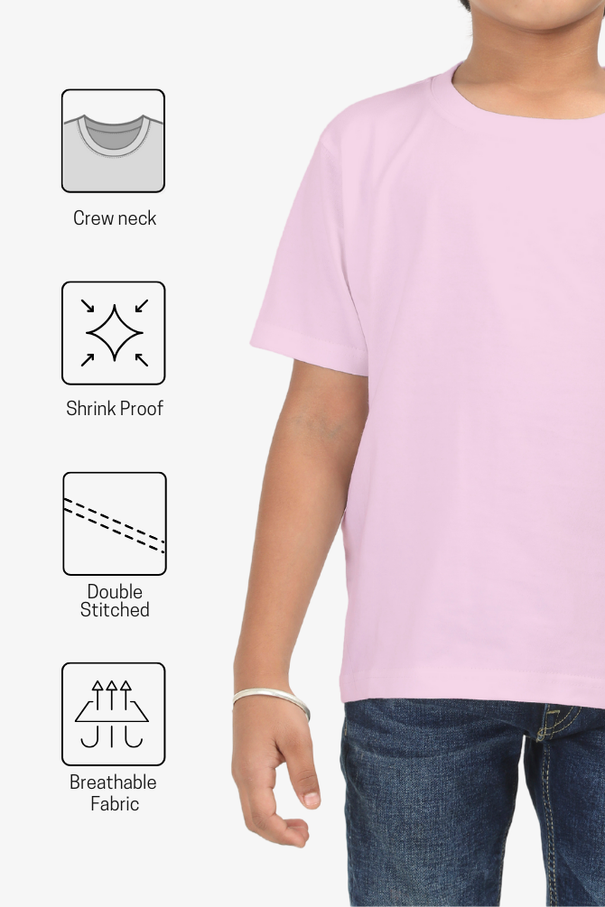 Light Pink T-Shirt For Boy - WowWaves - 4