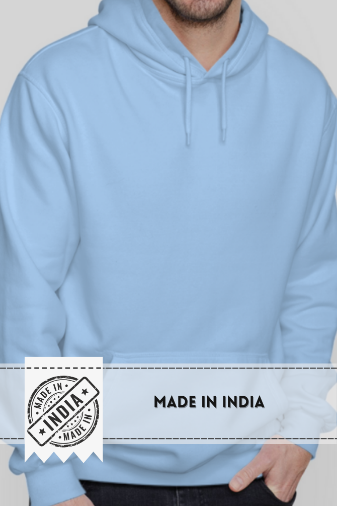 Baby Blue Hoodie For Men - WowWaves - 5