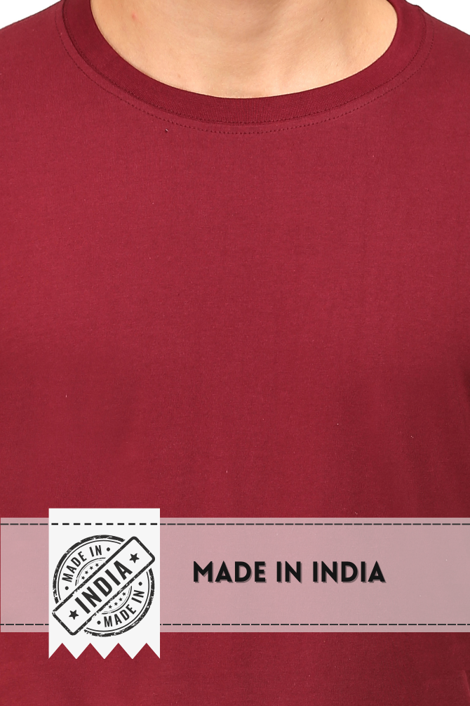 Maroon T-Shirt For Men - WowWaves - 8