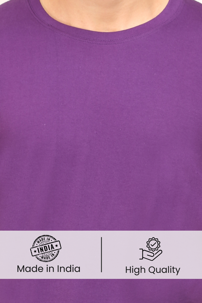 Purple T-Shirt For Men - WowWaves - 8