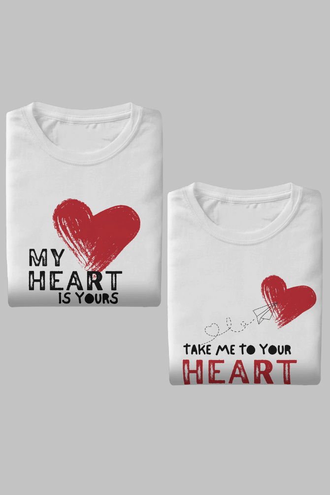 Take My Heart Couple T Shirt - WowWaves - 1