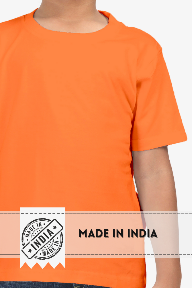 Orange T-Shirt For Boy - WowWaves - 5