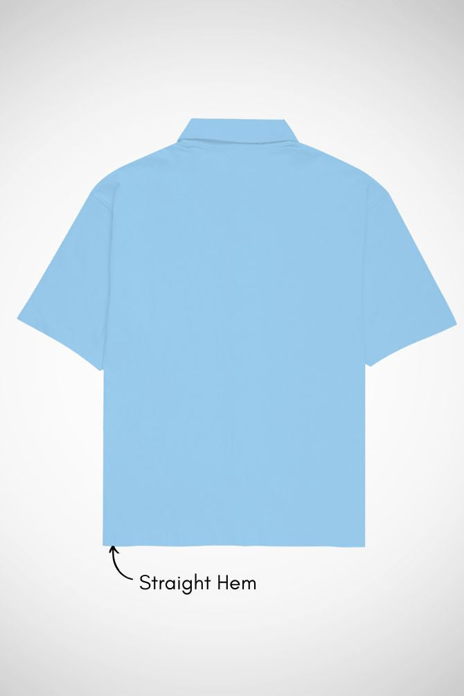 Unisex Oversized Shirt Baby Blue - 5