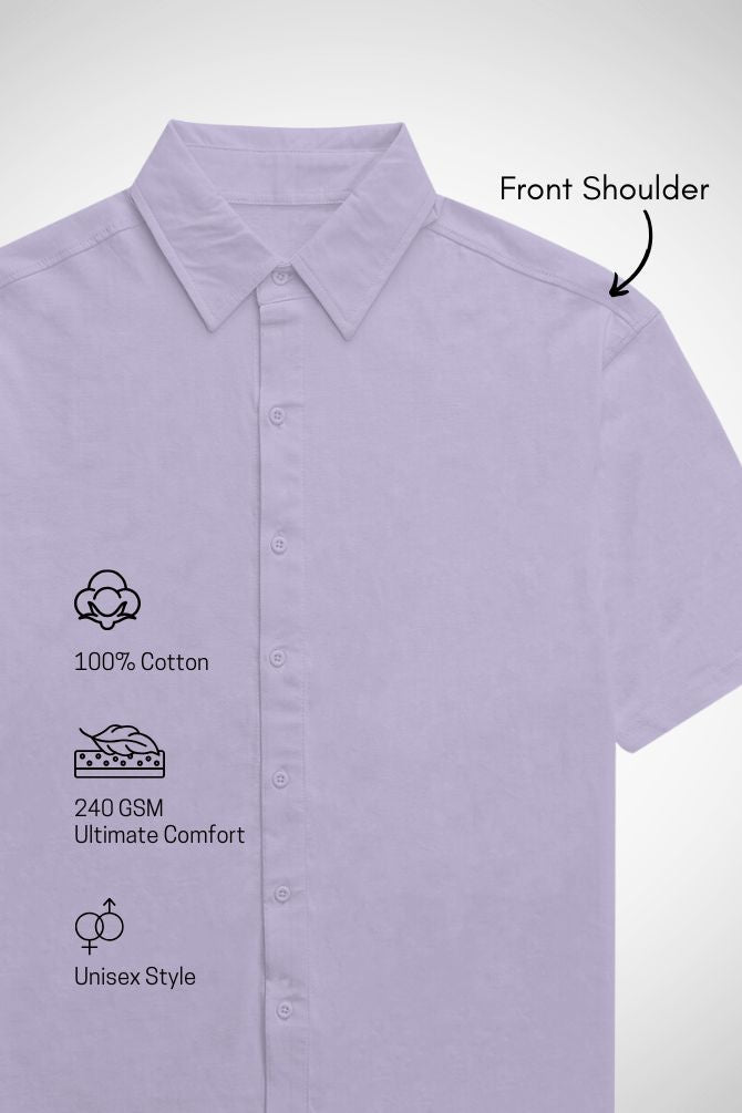 Unisex Oversized Shirt Lavender - 2