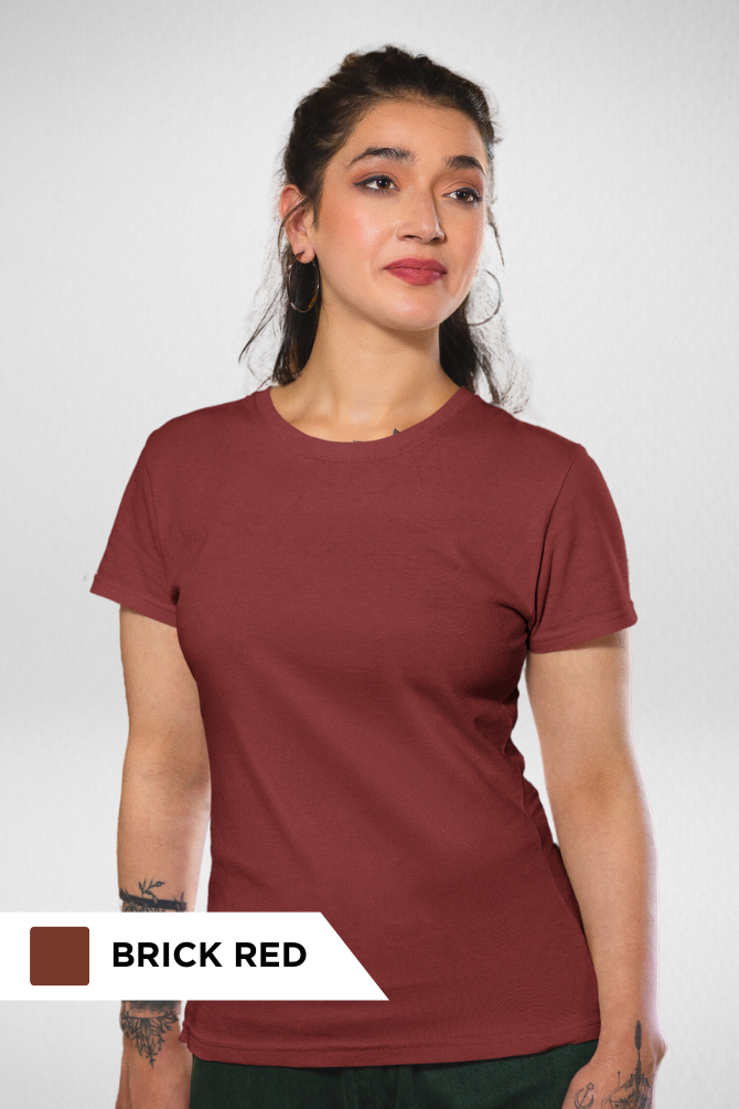 Pick Any 2 Plain T-Shirts Combo For Women - WowWaves - 24