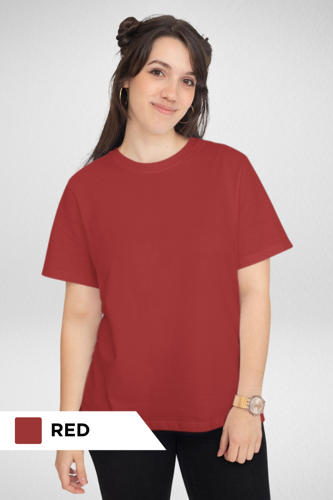 Pick Any 2 Plain T-Shirts Combo For Women - WowWaves - 20