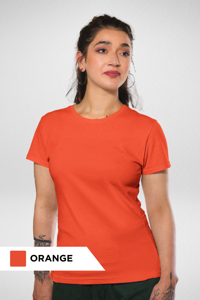 Pick Any 2 Plain T-Shirts Combo For Women - WowWaves - 23