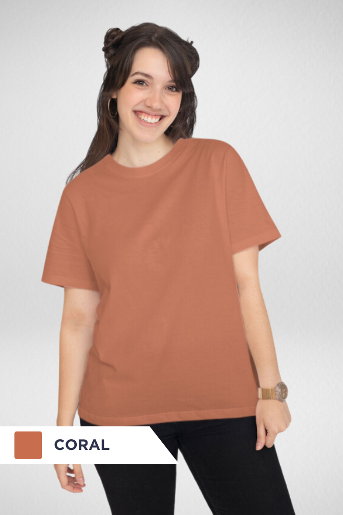 Pick Any 2 Plain T-Shirts Combo For Women - WowWaves - 33