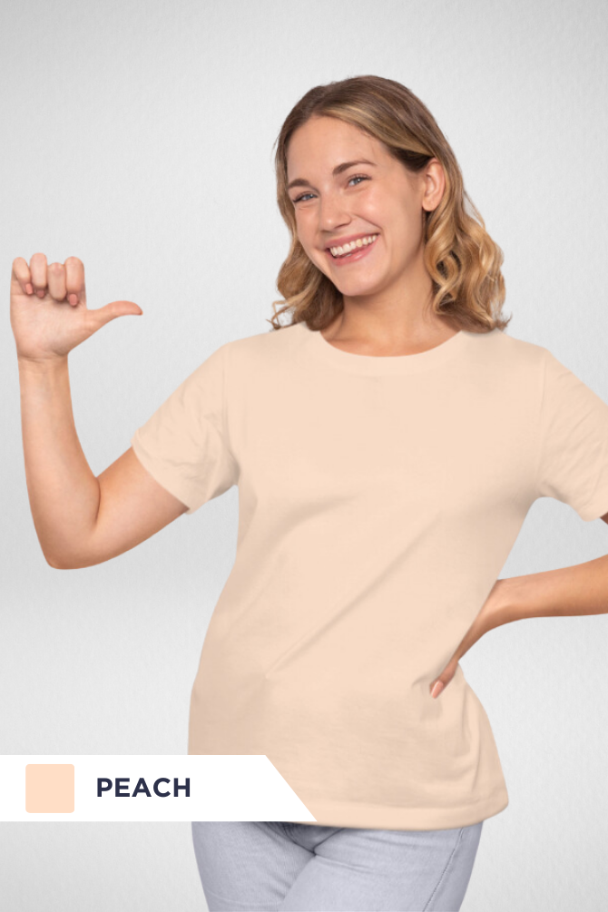 Pick Any 2 Plain T-Shirts Combo For Women - WowWaves - 35