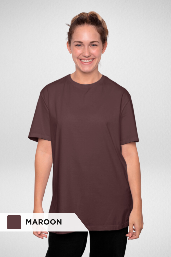 Pick Any 2 Plain Oversized T Shirt For Women - WowWaves - 8
