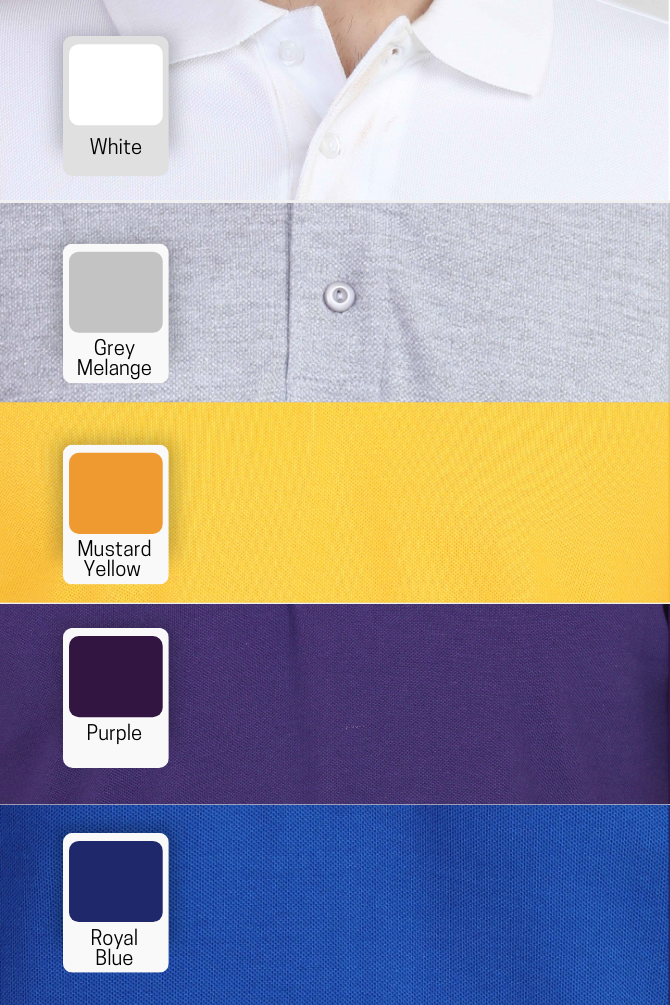 Pick Any 2 Plain Polo T-Shirts For Men - WowWaves - 1