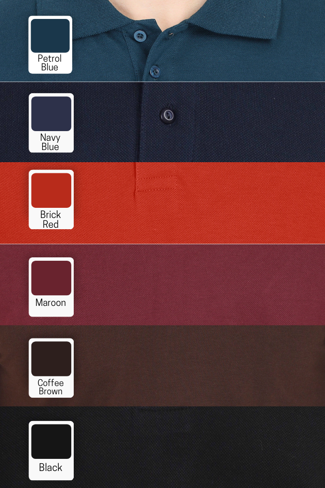 Pick Any 2 Plain Polo T-Shirts For Men - WowWaves - 2