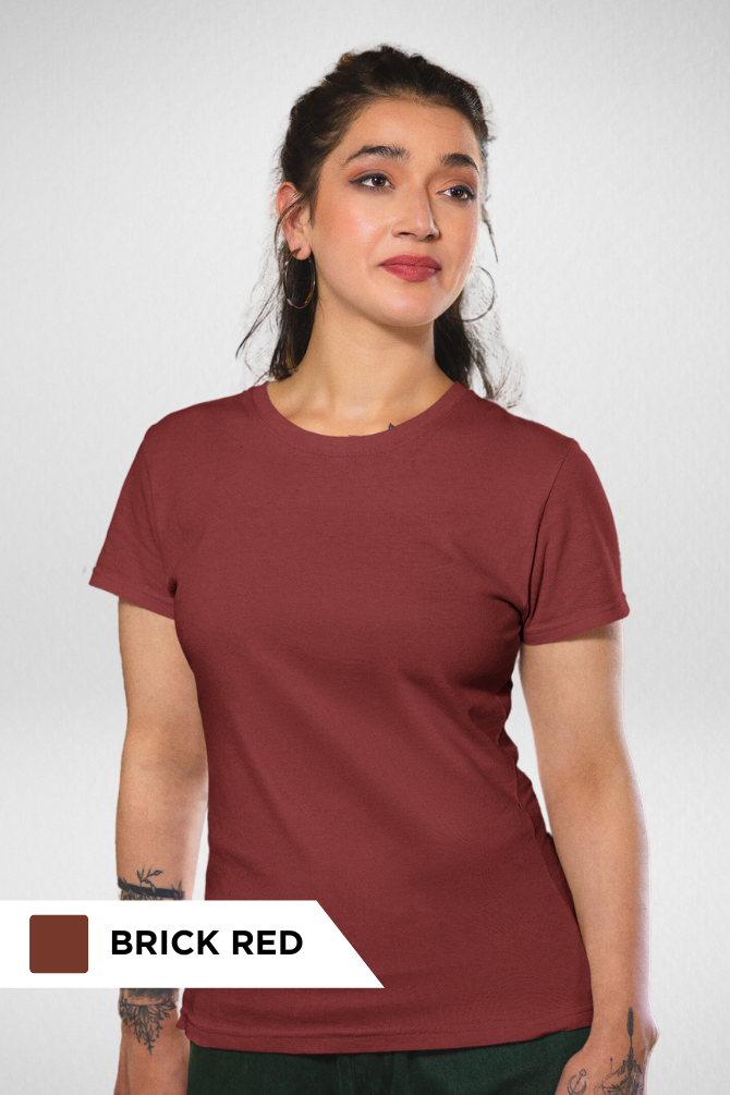 Pick Any 3 Plain T-Shirts Combo For Women - WowWaves - 33