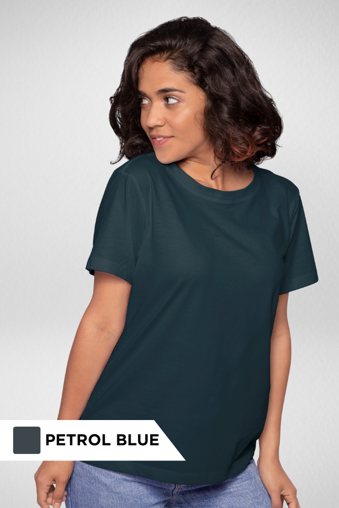 Pick Any 3 Plain T-Shirts Combo For Women - WowWaves - 34