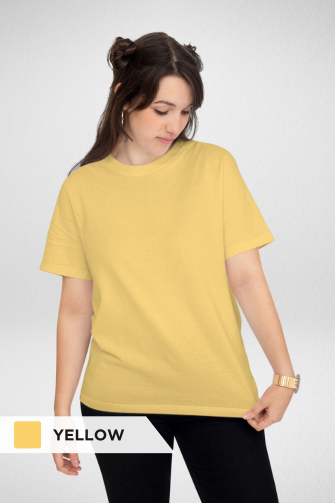 Pick Any 3 Plain T-Shirts Combo For Women - WowWaves - 5