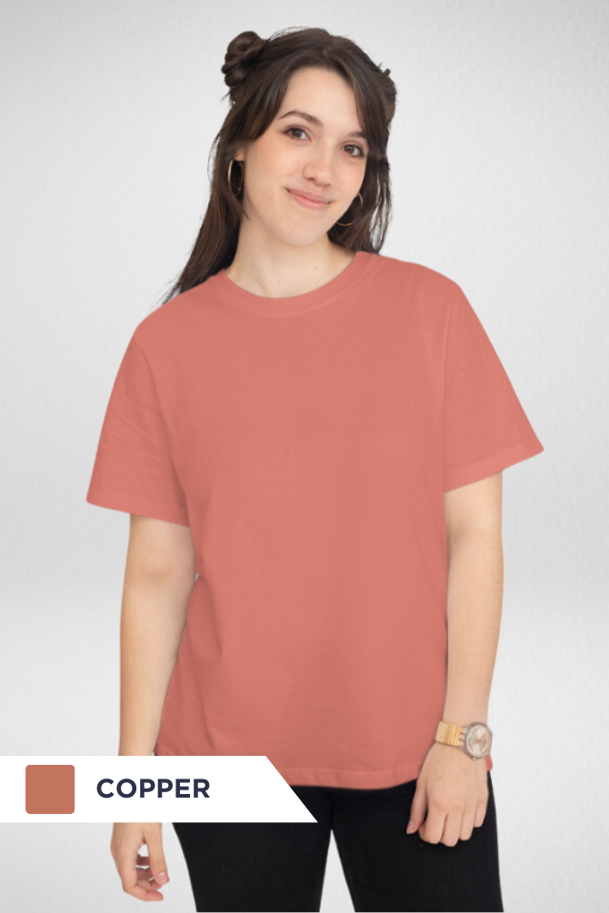 Pick Any 3 Plain T-Shirts Combo For Women - WowWaves - 27