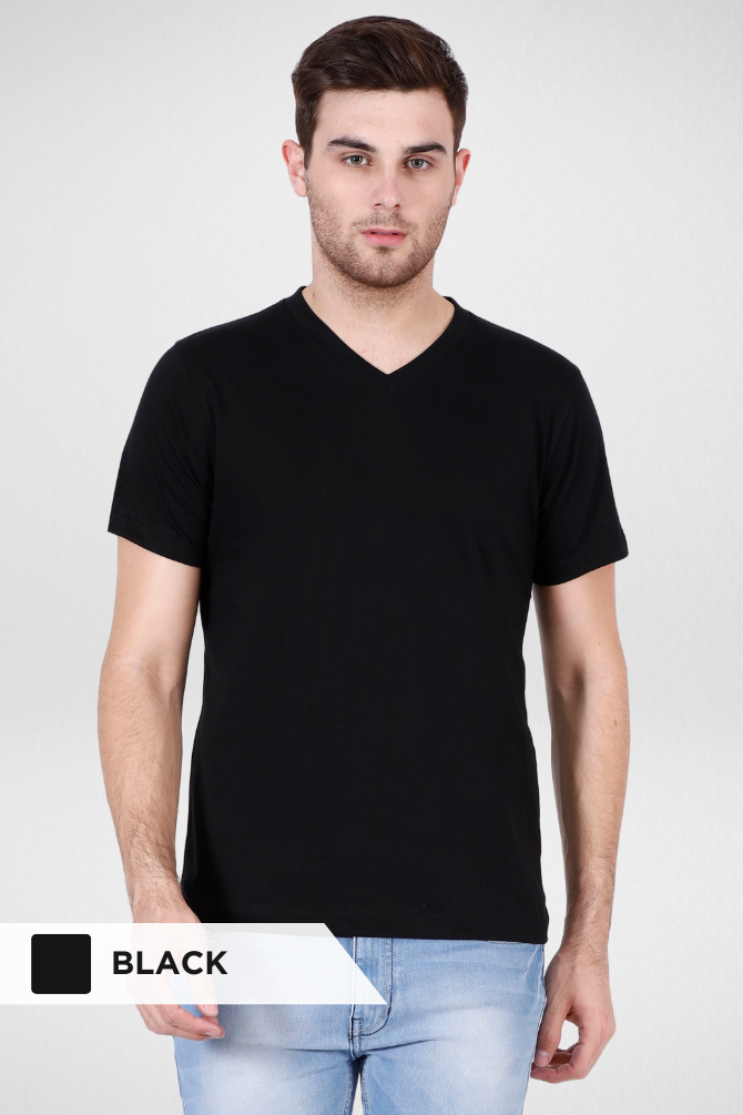 Pick Any 3 Plain V Neck T-Shirts For Men - WowWaves - 3