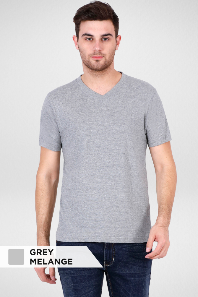 Pick Any 3 Plain V Neck T-Shirts For Men - WowWaves - 4