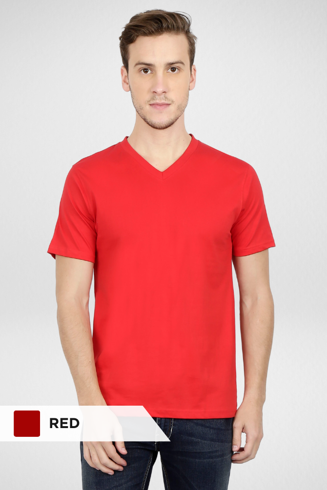Pick Any 3 Plain V Neck T-Shirts For Men - WowWaves - 5