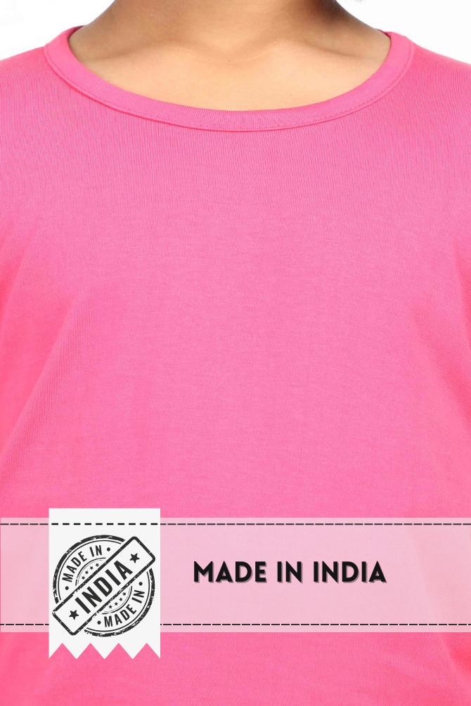 Pink T-Shirt For Girl - WowWaves - 6