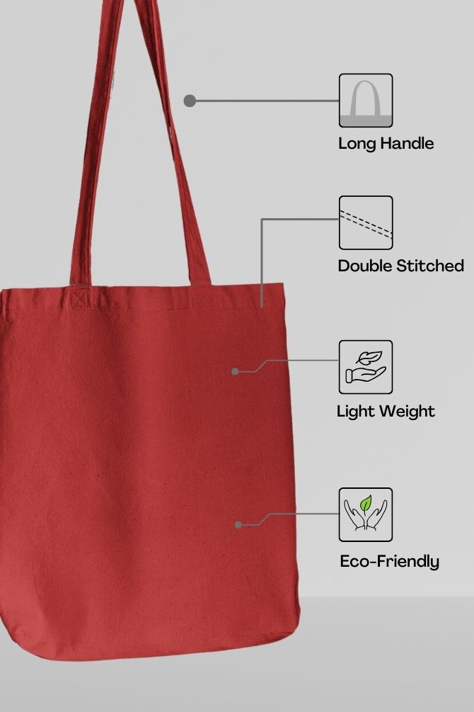 Plain Zipper Tote Bags