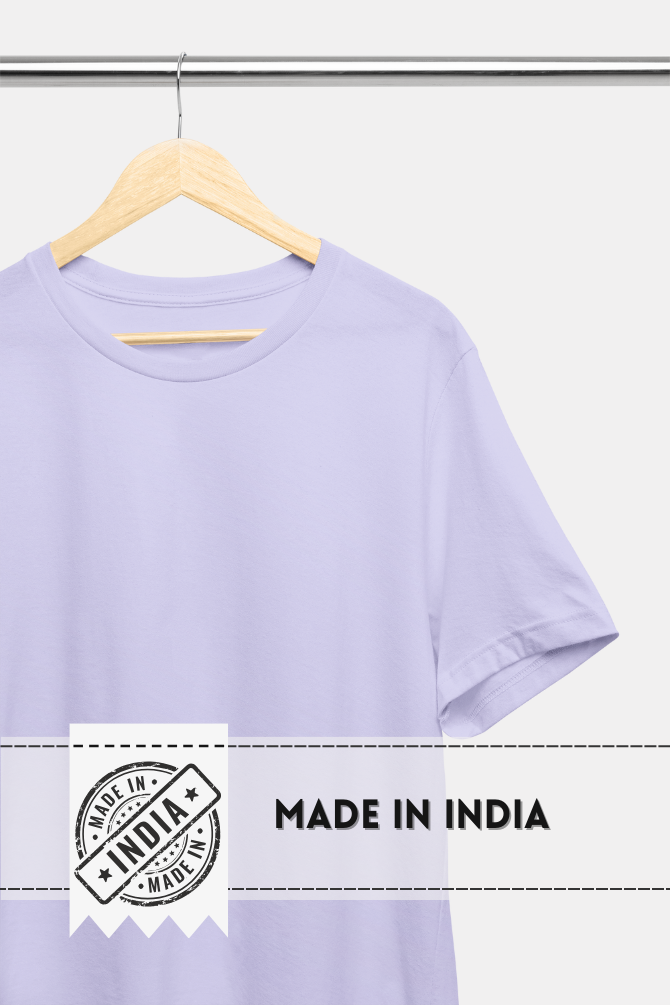 Lavender Supima Cotton T-Shirt For Men - WowWaves - 7