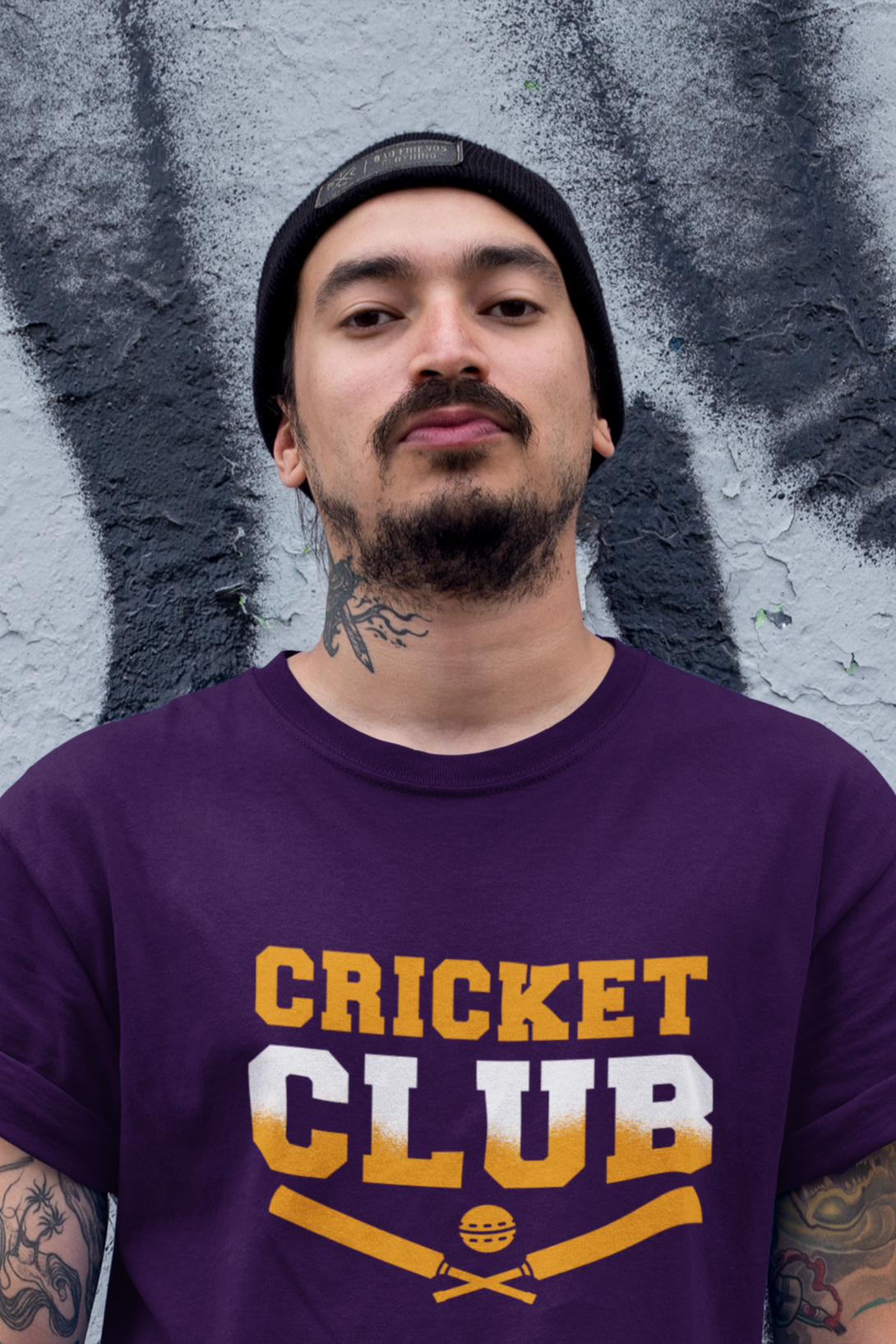 Cricket Club Printed T-Shirt For Men - WowWaves - 3
