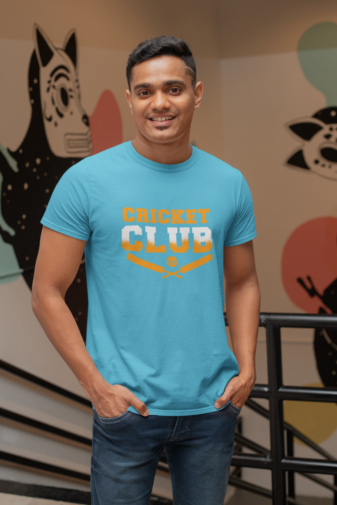 Cricket Club Printed T-Shirt For Men - WowWaves - 8