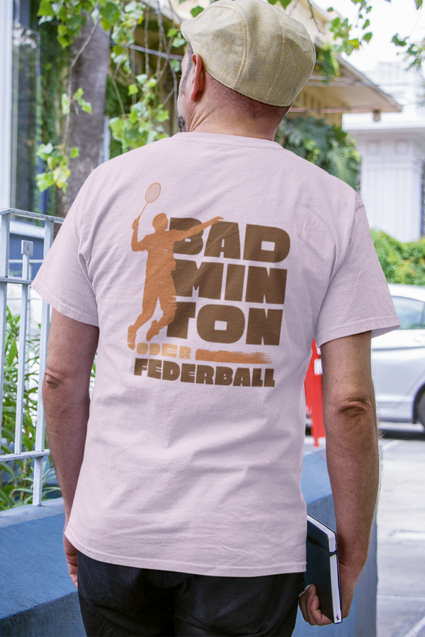 Badminton Player Printed T-Shirt For Men - WowWaves