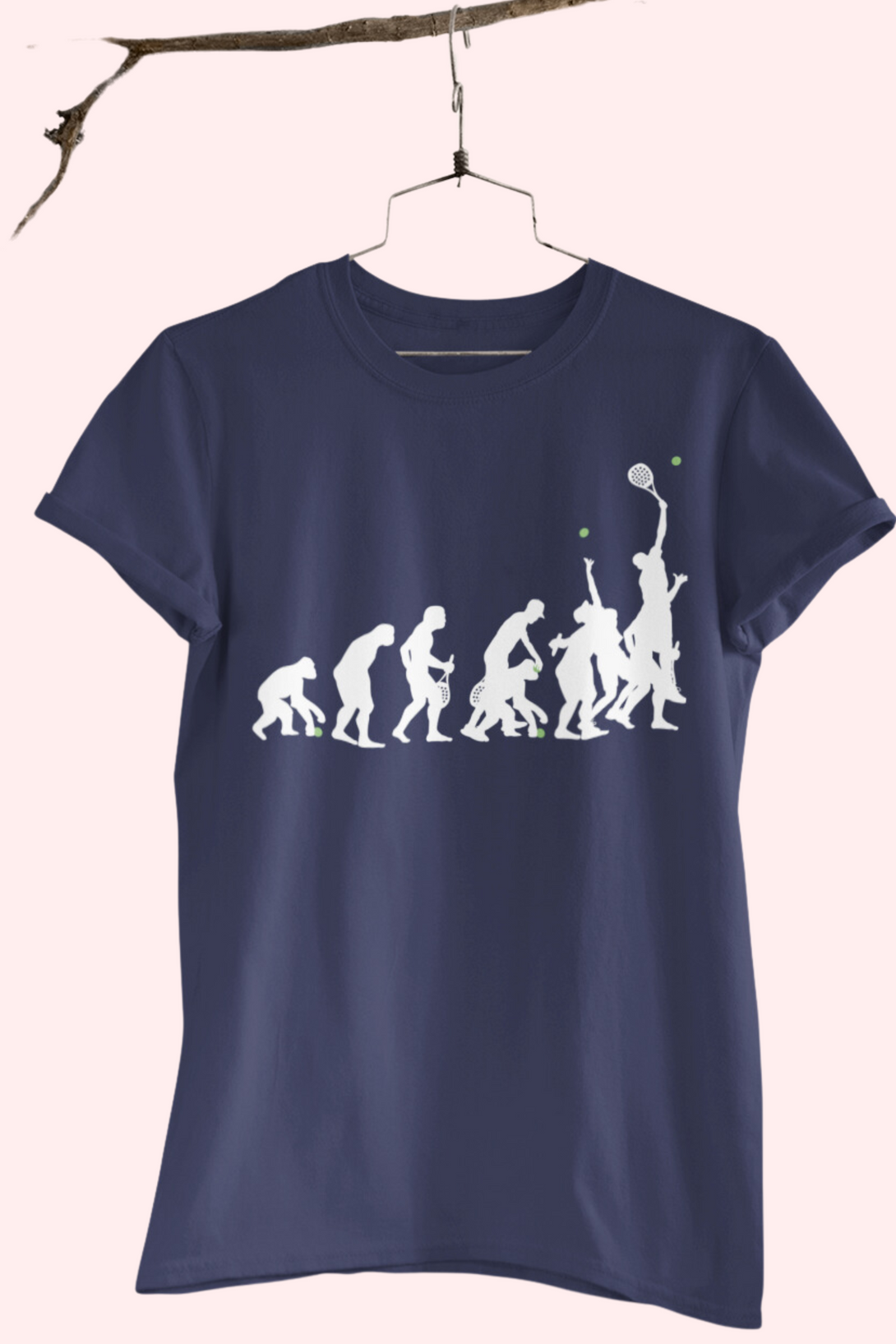 Tennis Evolution Printed T-Shirt For Men - WowWaves - 6