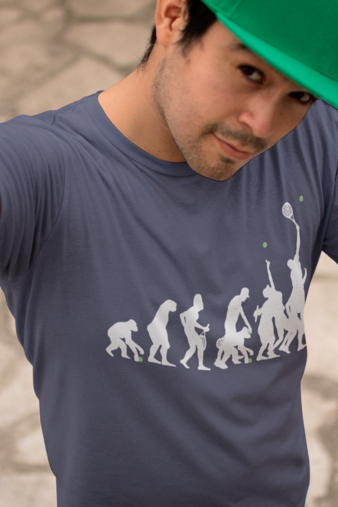 Tennis Evolution Printed T-Shirt For Men - WowWaves - 3