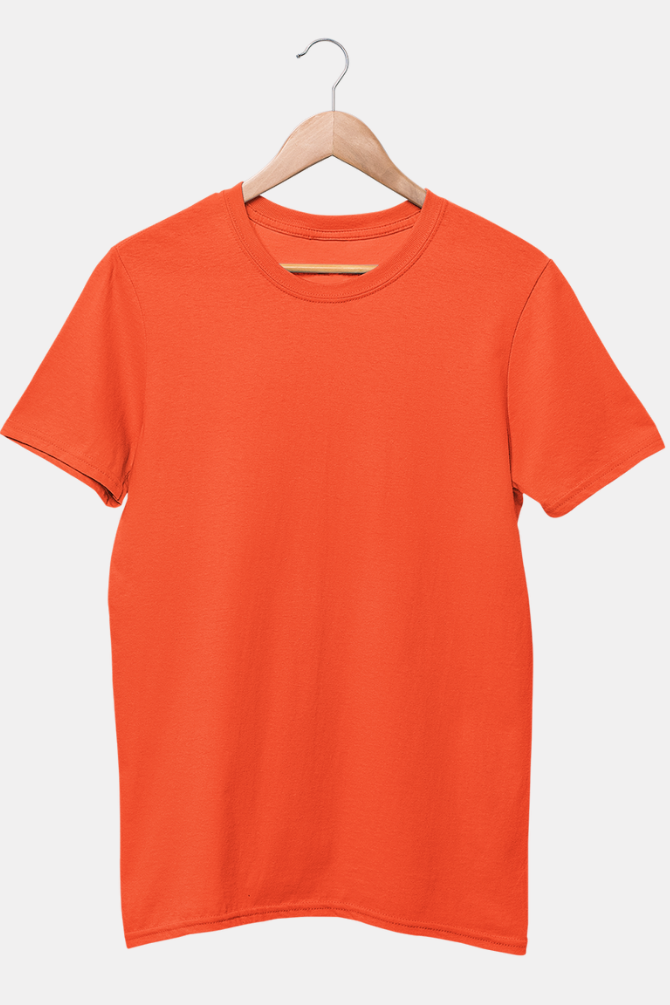 Orange T-Shirt For Women - WowWaves - 3