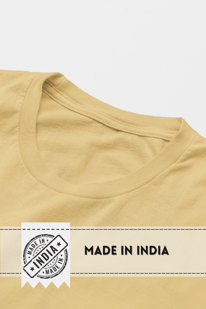 Beige T-Shirt For Women - WowWaves - 3