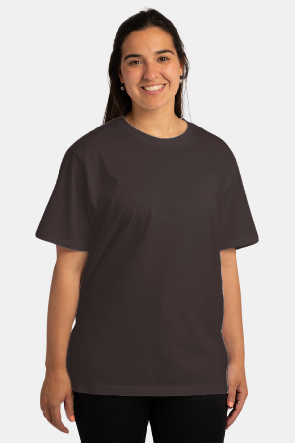 Coffee Brown T-Shirt For Women - WowWaves