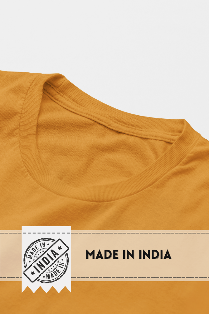 Mustard Yellow T-Shirt For Women - WowWaves - 6