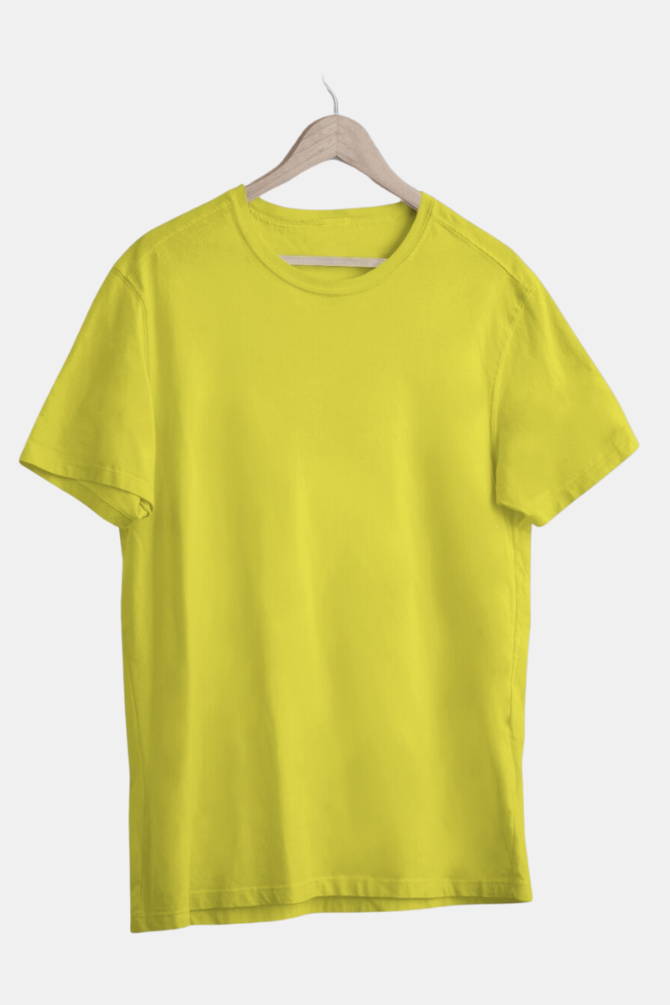 Bright Yellow T-Shirt For Women - WowWaves - 3