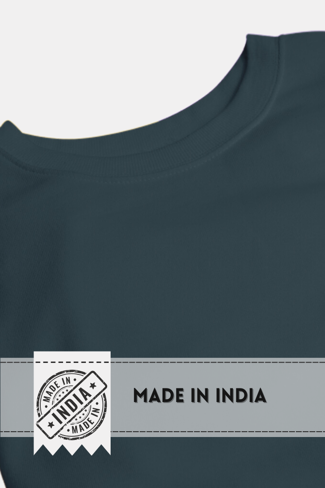 Petrol Blue T-Shirt For Women - WowWaves - 6