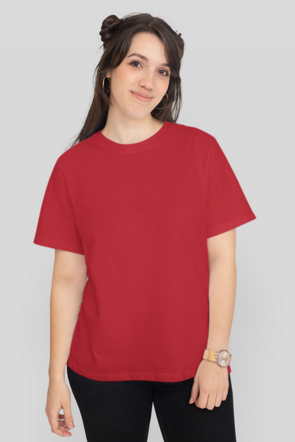 Red T-Shirt For Women - WowWaves