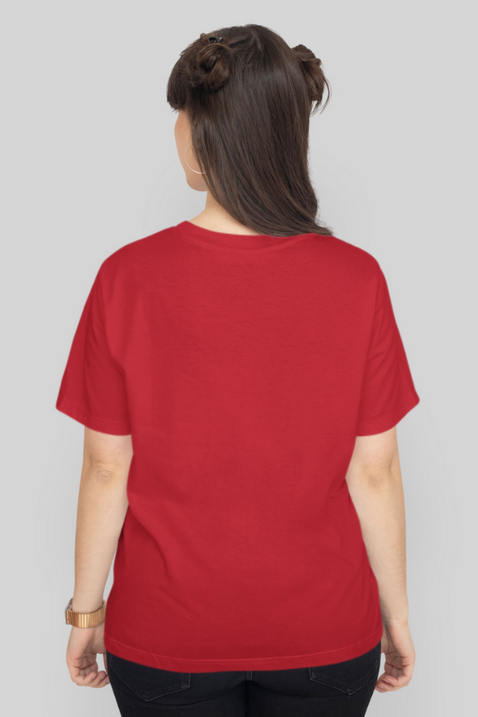 Red T-Shirt For Women - WowWaves - 2